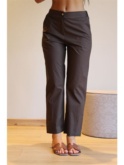 Pantalone in cotone con elastico sul retro DIECI MINUTI | 15065